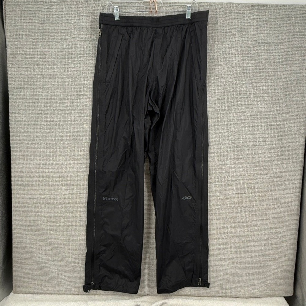 Marmot PreCip Full Zip Rain Pants Mens XL Black Waterproof Outdoor Gorpcore